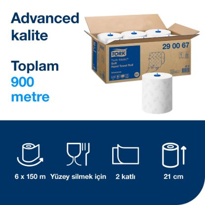 Tork Matic® Hareketli Havlu Advanced 150m*6 resmi