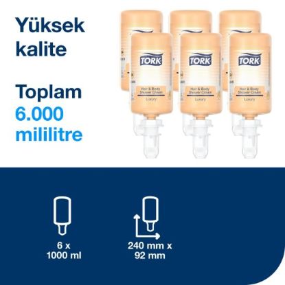 Tork Luxury 3’ü 1 Arada Şampuan, Saç ve Vücut Kremi S4 resmi