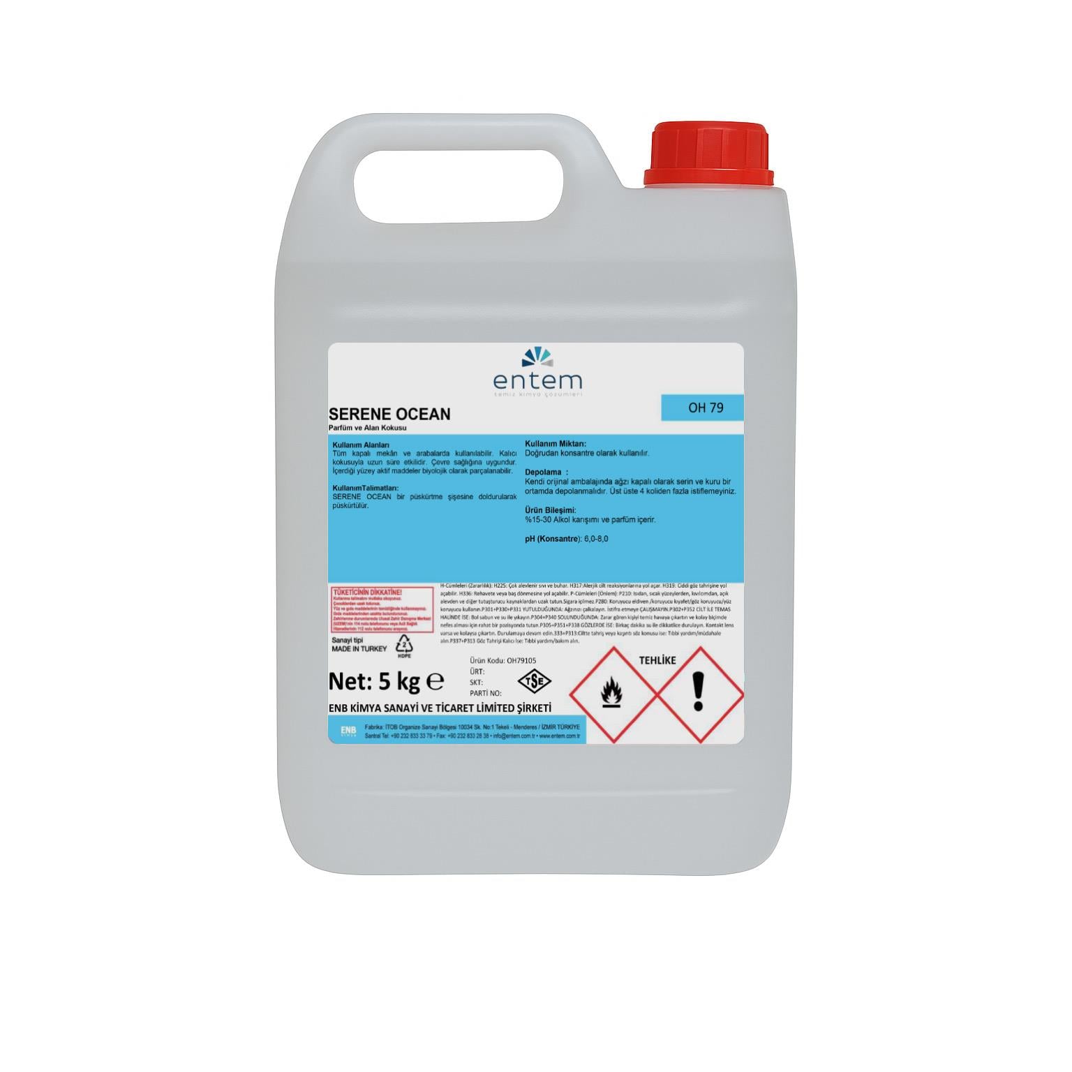 Entem Serene Ocean Okyanus Ferahlığı Oda ve Çamaşır Parfümü 5 Lt resmi