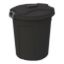 KİLİTLENEBİLİR KAPAKLI YUVARLAK ÇÖP KOVASI 50 LT 50 resmi